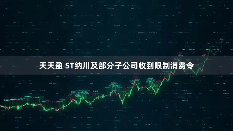 天天盈 ST纳川及部分子公司收到限制消费令